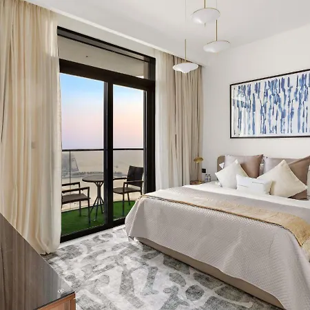 Full Sea View Marina Beachfront Escape Apartment With Private Beach Dubai Exterior photo